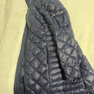 Quilted Navy Puffer Jacket